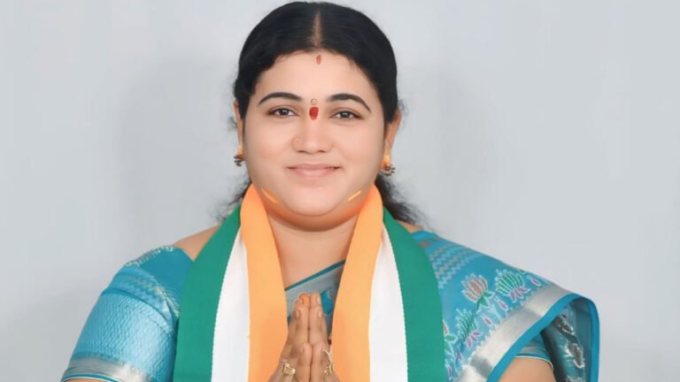 Avusula Bhavani as the Woman President of Medak District Congress Party