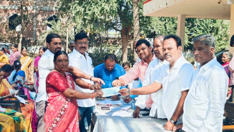 Distribution of Kalyana Lakshmi Shaadi Mubarak Cheques.