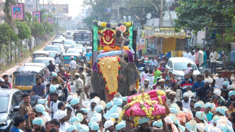 In Sangareddy under the direction of Lord Ayyappa.