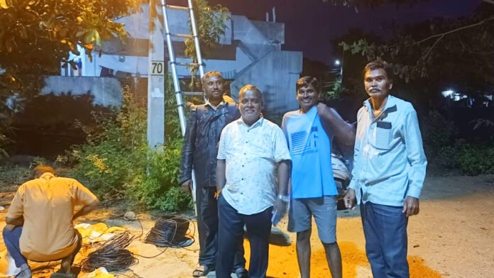 Installation of CC cameras in Jeedipally