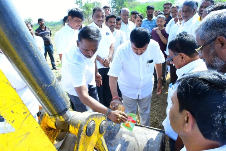 The MLA laid the foundation stone for the new formation road